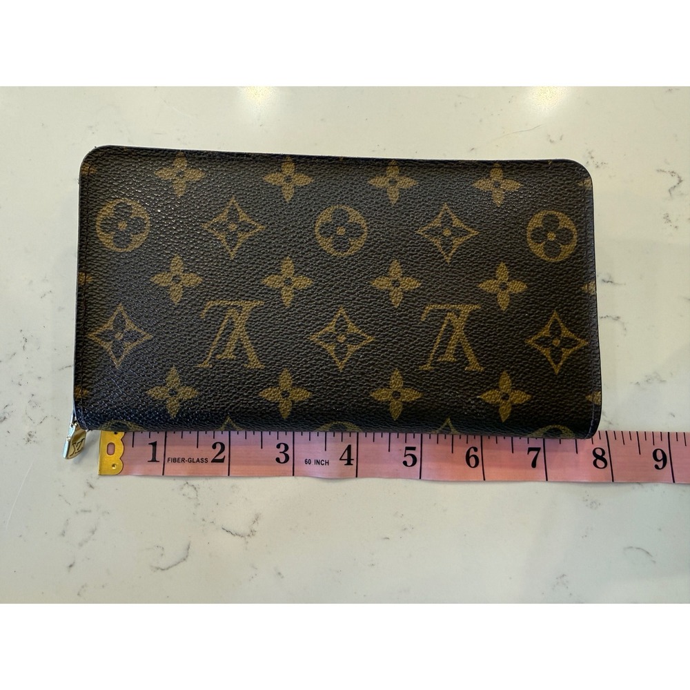 Louis Vuitton Zippy Wallet Monogram Canvas Brown Long Zip Around Wallet Spain - Picture 2 of 15